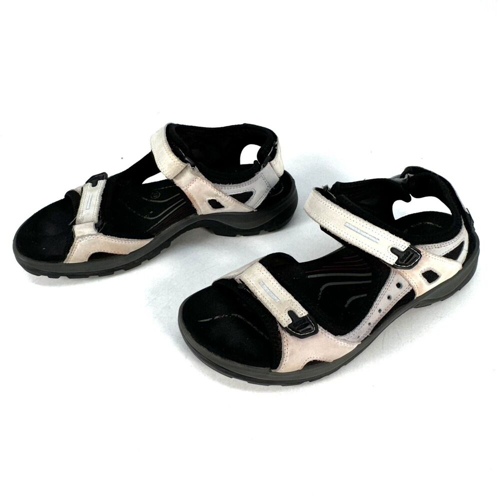 Ecco Sandals Women 41 Tan Yucatan Outdoor Hiking Open Toe Strappy Casual Leather
